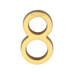 M Marcus Heritage Brass Numeral 8 - Concealed Fix 76mm